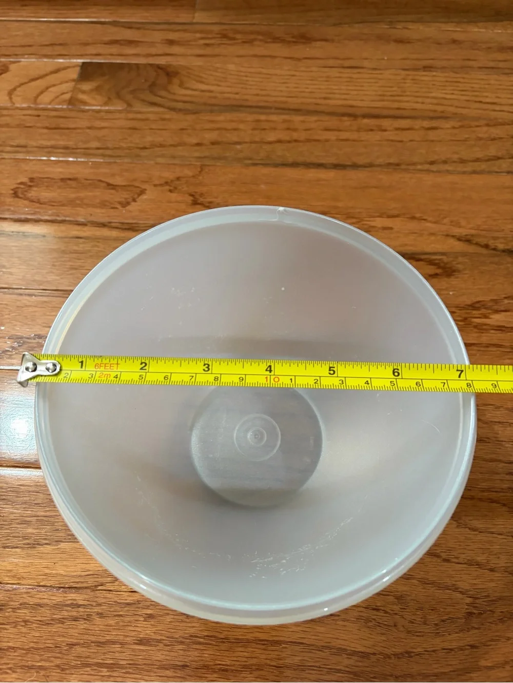 Tupperware Frosted Translucent Bowl Clear White with Lid*